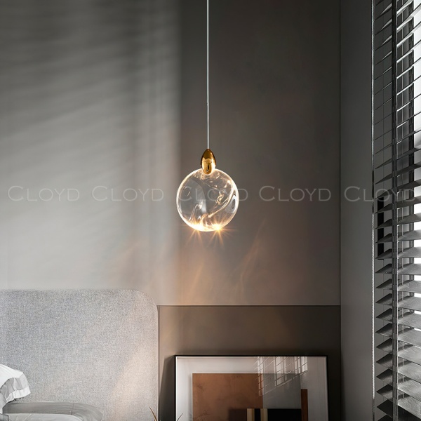 Подвесной светильник Cloyd GLOCK-B P1 / Ø12 см - золото (арт.11624) от интернет-магазина IDODOM.RU