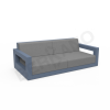 Диван Quarter lounge с подушками синего цвета, аксессуар серого цвета