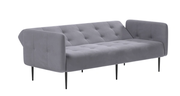 Monaco диван-кровать прямой с подлокотниками, трехместный, бархат 03 от интернет-магазина IDODOM.RU