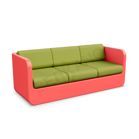 Диван Grace с подушками Chili Red, Green