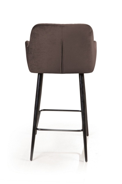 Стул полубарный Robert поворотный 360 градусов, бархат антрацит 14 от интернет-магазина IDODOM.RU