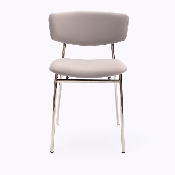 Стул Deimos, микровелюр серый, опоры хром от интернет-магазина IDODOM.RU