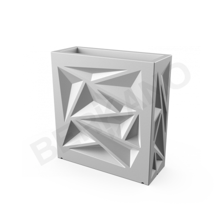 Кашпо Icelandic Square DB Concrete Gray