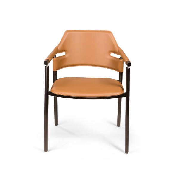 Стул с подлокотниками Suite, коричневый от интернет-магазина IDODOM.RU