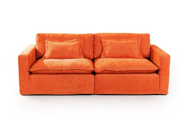 Island диван рогожка оранжевый от интернет-магазина IDODOM.RU