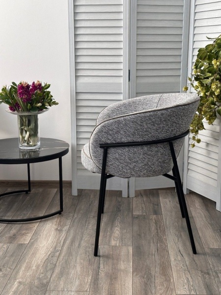 Стул Ghost букле биколорный, серый от интернет-магазина IDODOM.RU