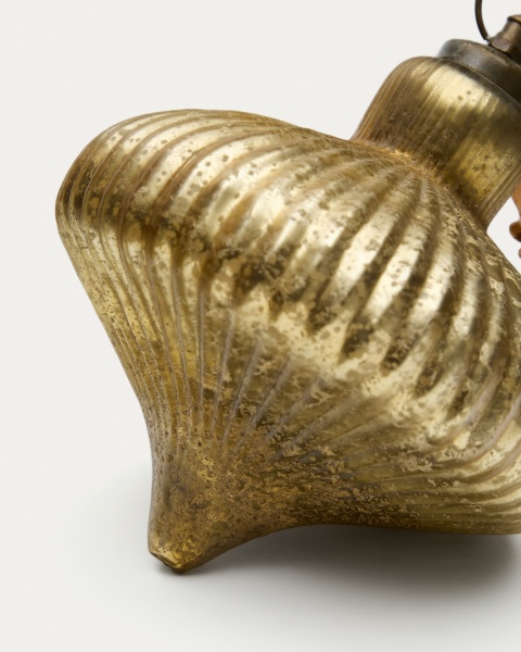 Подвесное украшение Raj из переработанного золотого стекла, 20 см от интернет-магазина IDODOM.RU