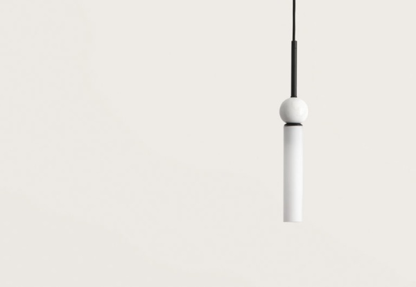 Подвесной светильник Delie черный металл - белый мрамор от интернет-магазина IDODOM.RU