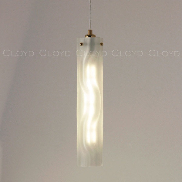 Подвесной светильник Cloyd ICEBERG-A P1 / Ø8 см - латунь - белое матовое стекло (арт.11643) от интернет-магазина IDODOM.RU