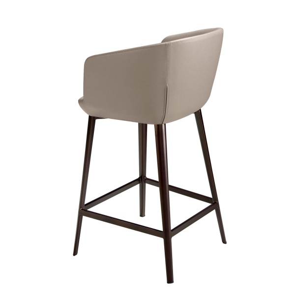 Барный стул 4134/A214BS из экокожи серого цвета от интернет-магазина IDODOM.RU