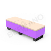 Скамейка Brick 180 Deep Violet, Milk