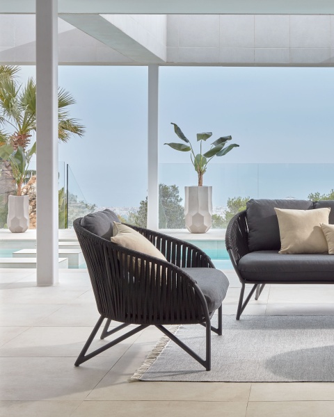 Пуф круглый Nedra бежевый от интернет-магазина IDODOM.RU