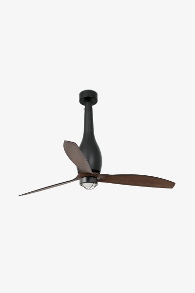 Потолочный вентилятор Eterfan LED  мат. черный/деревянный от интернет-магазина IDODOM.RU