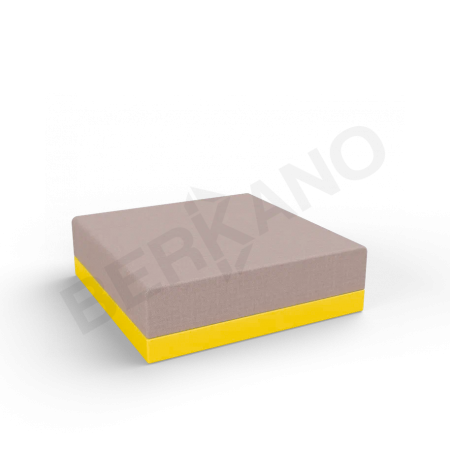 Пуф Quarter modular с подушками Yellow, Cappuccino