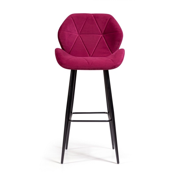 Стул барный Crystal, бархат винно-красный 16 от интернет-магазина IDODOM.RU