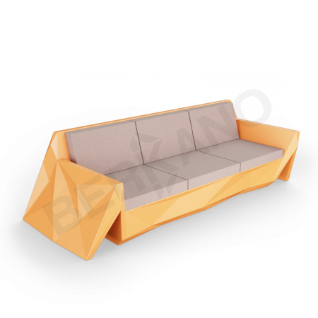 Диван Quaro с подушками Orange, Cappuccino