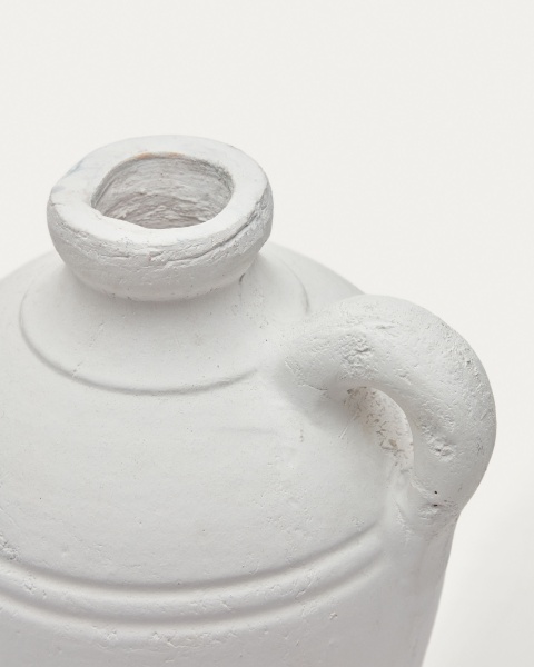 Palafrugell Белая терракотовая ваза 23 см от интернет-магазина IDODOM.RU