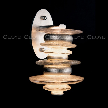 Бра Cloyd GEFEST W3 / выс. 25 см - серебро сусальн. (арт.20125) от интернет-магазина IDODOM.RU