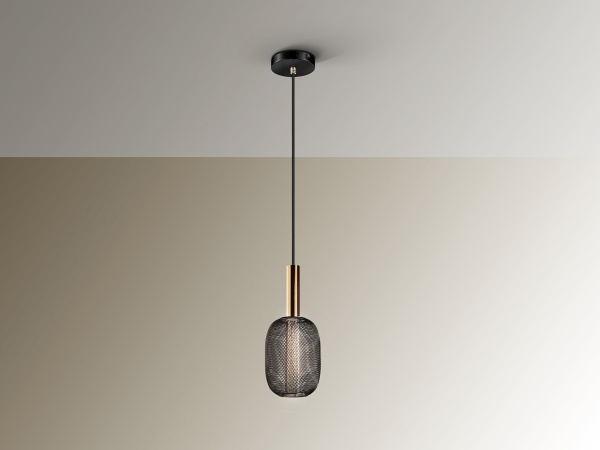 Подвесной светильник Micron1L золотой/черный от интернет-магазина IDODOM.RU