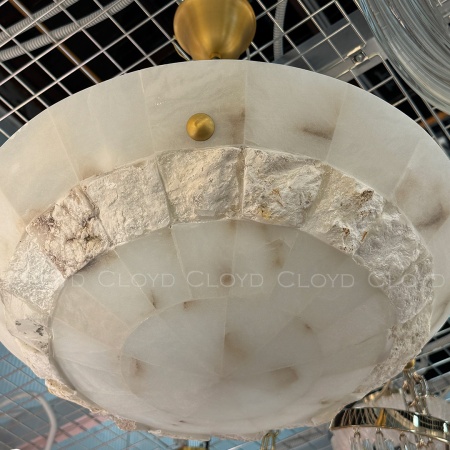 Люстра Cloyd TELEMACH C5 / Ø50 см - алебастр - латунь (арт.12346) от интернет-магазина IDODOM.RU