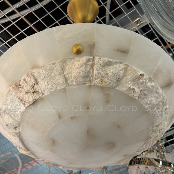Люстра Cloyd TELEMACH C5 / Ø50 см - алебастр - латунь (арт.12346) от интернет-магазина IDODOM.RU
