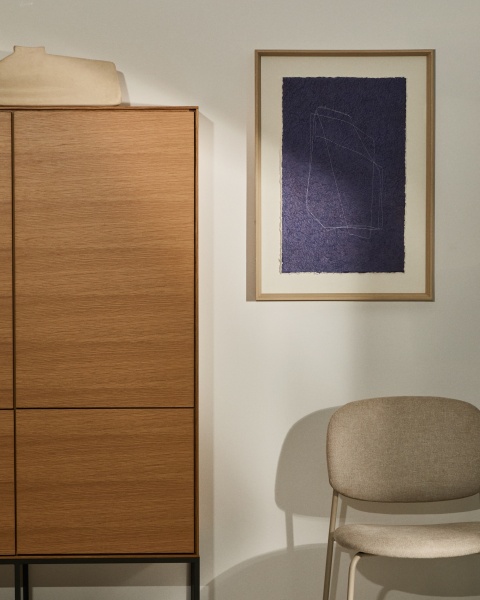 Durkan Абстрактная картина на переработанной бумаге синяя 50 x 70 см от интернет-магазина IDODOM.RU