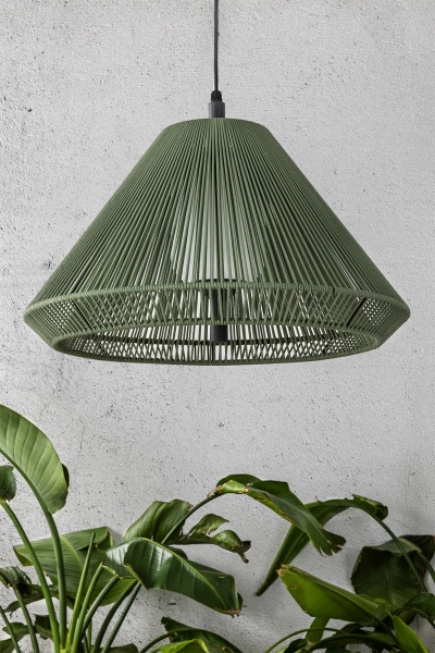 Уличный подвесной светильник Saigon C70 оливково-зеленый от интернет-магазина IDODOM.RU