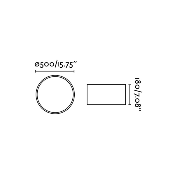 Плафон Seven 50 см белый от интернет-магазина IDODOM.RU