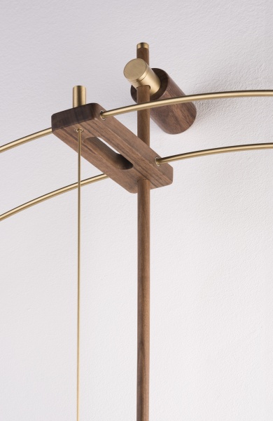 Настенные часы Barcelona Premium Walnut/ brass от интернет-магазина IDODOM.RU