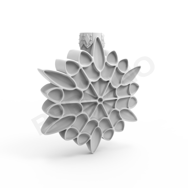 Праздничное украшение SNOWFLAKE белого цвета