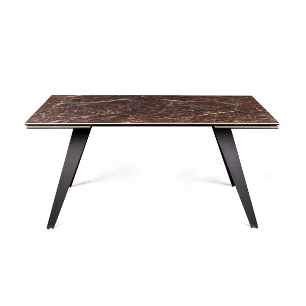 Стол раскладной Grant (160+40+40), мрамор испанская керамика коричневый от интернет-магазина IDODOM.RU