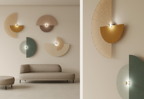 Бра Ghaban A1086 черный металл с тканевым диском 1086/110 см от интернет-магазина IDODOM.RU