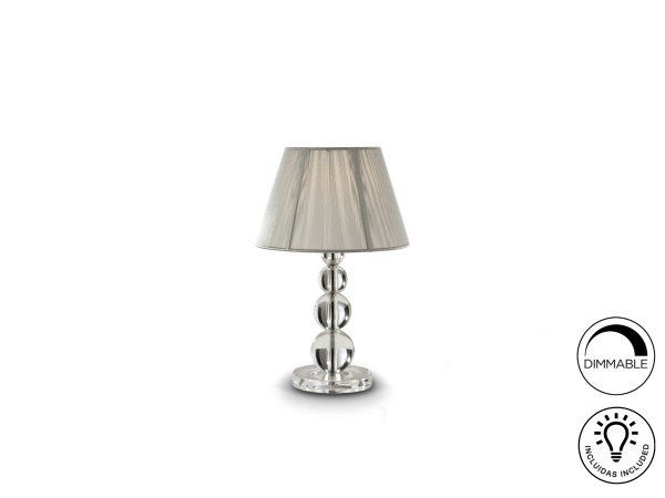 Настольная лампа Mercury малая серебристая от интернет-магазина IDODOM.RU