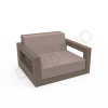 Кресло Quarter lounge с подушками Cappuccino, Cappuccino