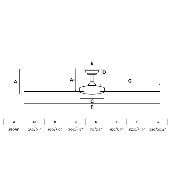 Потолочный вентилятор Islot 132 белый от интернет-магазина IDODOM.RU