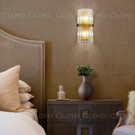 Бра Cloyd MILLOM-A W2 / выс. 32 см - латунь (арт.20150) от интернет-магазина IDODOM.RU