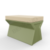 Скамейка X-seat Line Olive green, Bone Brown