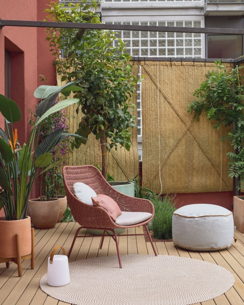 Пуф Dalila PET зеленый Ø 60 см от интернет-магазина IDODOM.RU