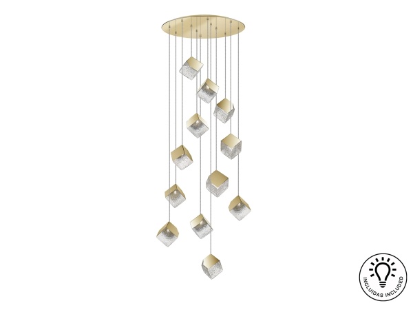 Люстра Priscila 12L золотая от интернет-магазина IDODOM.RU