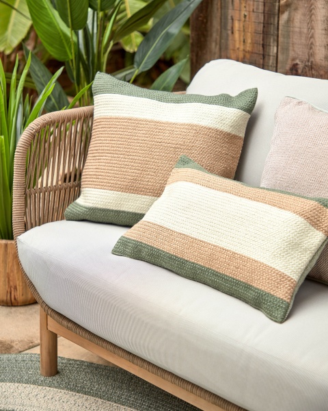 Tirsa Набор из 2 кашпо из водяного гиацинта и цемента, натуральная отделка Ø 25 см / Ø 35 см от интернет-магазина IDODOM.RU