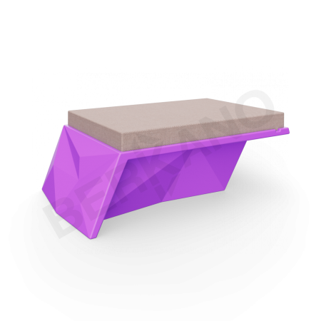 Угловой модуль Quaro с подушками Deep Violet, Cappuccino
