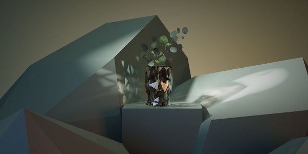 Кашпо Adan Nano Glossy дымчатое от интернет-магазина IDODOM.RU