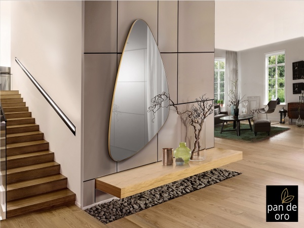 Зеркало треугольное Orio 168Х81 золото от интернет-магазина IDODOM.RU