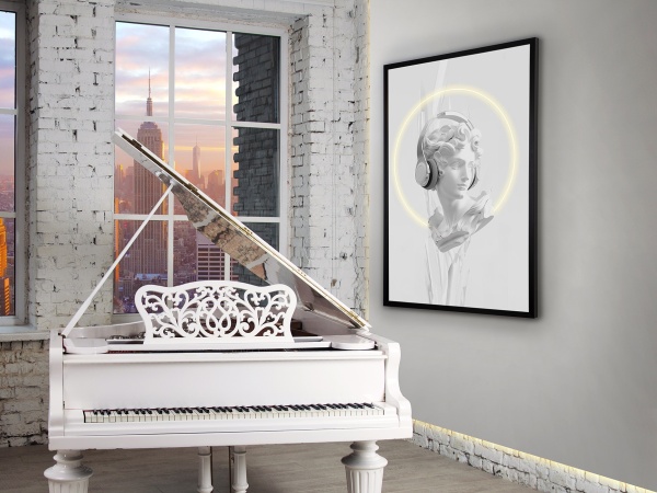 Картина Busto белый LED 80X120 от интернет-магазина IDODOM.RU