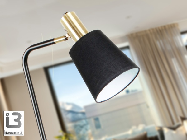 Gisela Торшер 1L черный-латунный от интернет-магазина IDODOM.RU