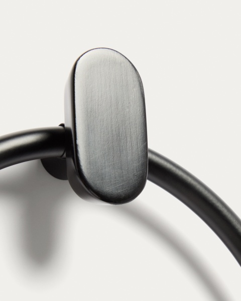 Кольцо для полотенца Arely из черного металла от интернет-магазина IDODOM.RU