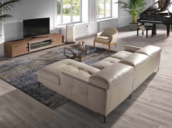 Кресло 5127/A856-T541011 из светло-серой кожи от интернет-магазина IDODOM.RU