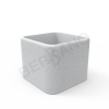 Кашпо Cubo 60 цвета белый гранит
