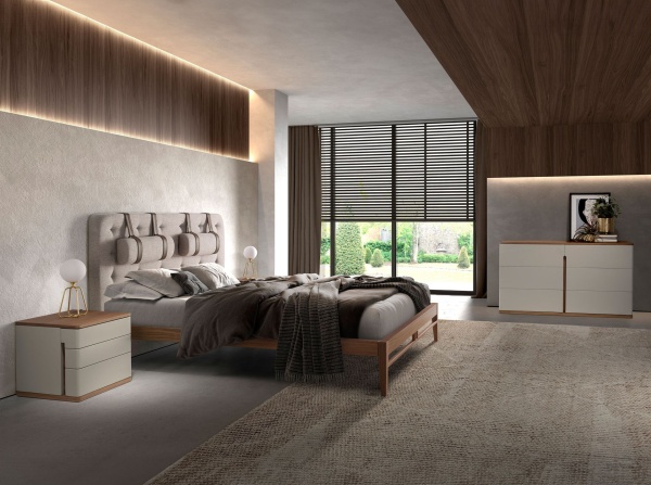 Комод  7168/MC2320DR из серого лака и орехового дерева от интернет-магазина IDODOM.RU