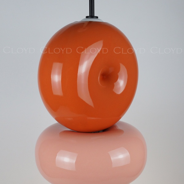 Подвесной светильник Cloyd MOGOTON P1 / Ø25 см - черный - оранж. и розов. керамика (арт.11898) от интернет-магазина IDODOM.RU